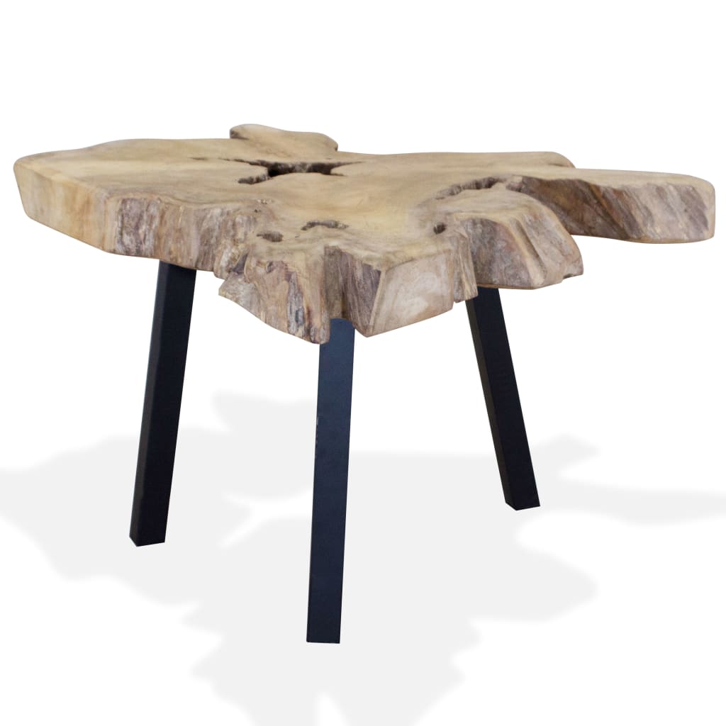 vidaXL Stolik kawowy z drewna tekowego, 80 x 70 x 38 cm