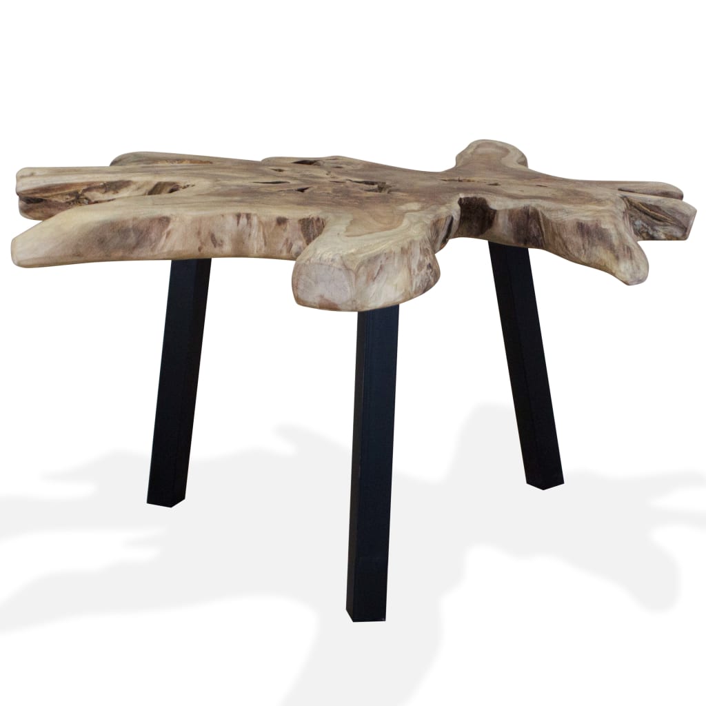 vidaXL Stolik kawowy z drewna tekowego, 80 x 70 x 38 cm