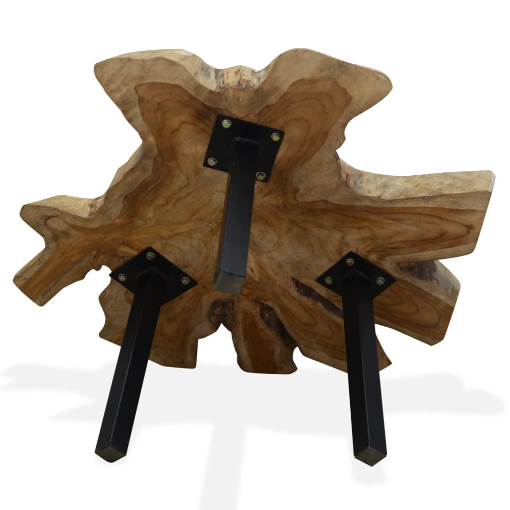 vidaXL Stolik kawowy z drewna tekowego, 80 x 70 x 38 cm