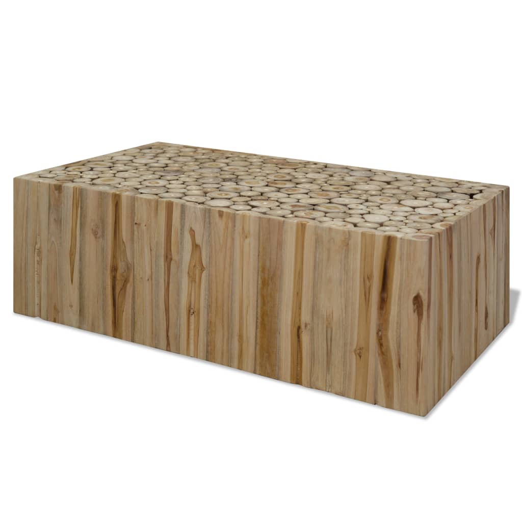 vidaXL Stolik kawowy z drewna tekowego, 90 x 50 x 30 cm