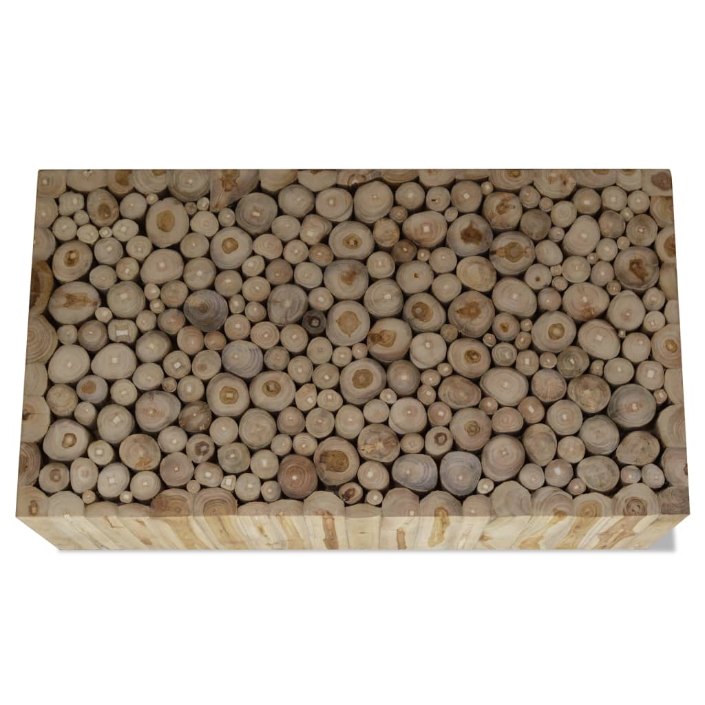 vidaXL Stolik kawowy z drewna tekowego, 90 x 50 x 30 cm
