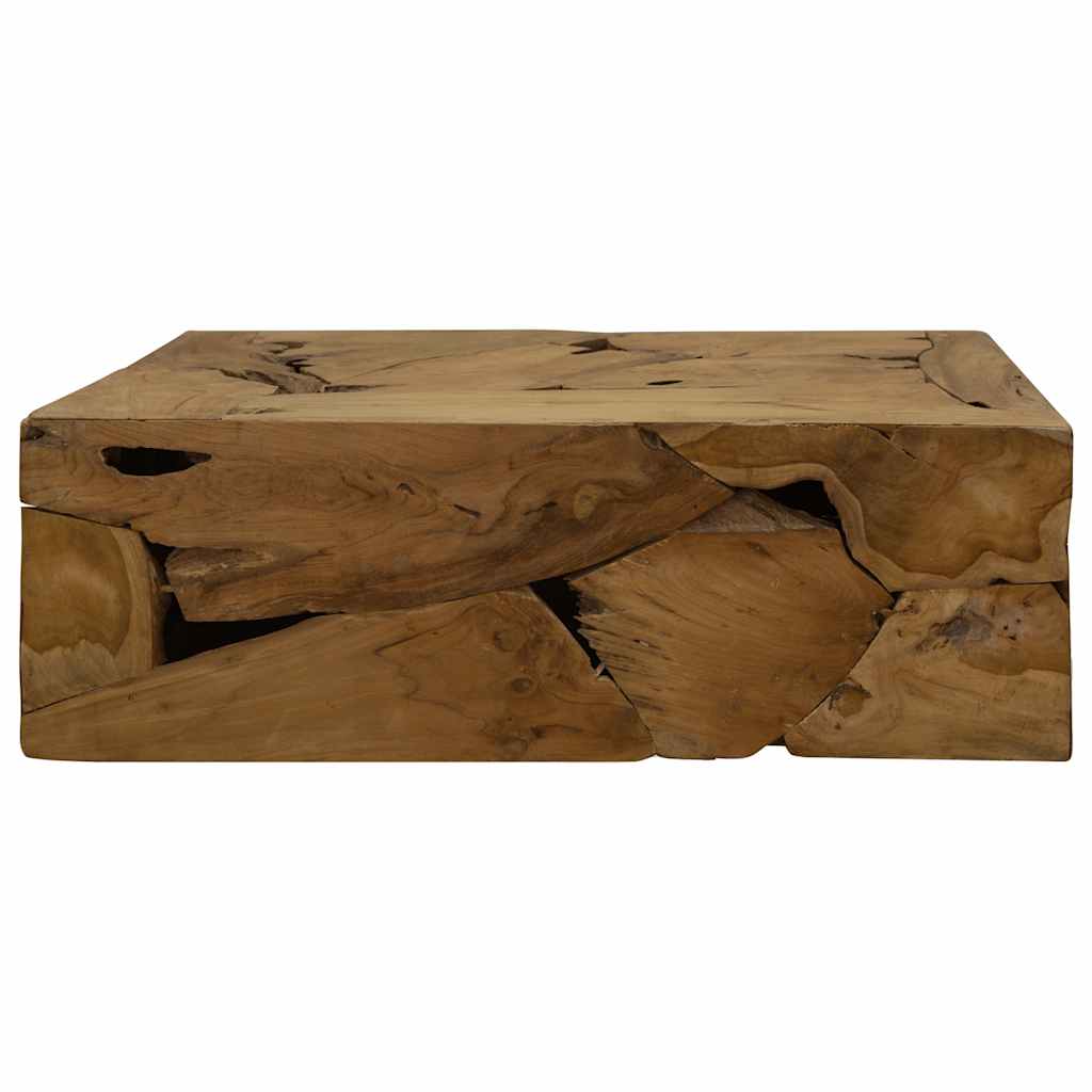 vidaXL Stolik kawowy z drewna tekowego, 90 x 50 x 30 cm, brązowy