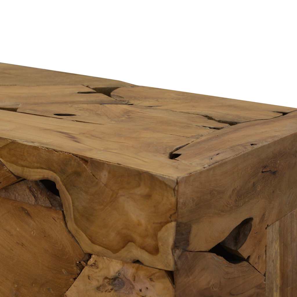 vidaXL Stolik kawowy z drewna tekowego, 90 x 50 x 30 cm, brązowy