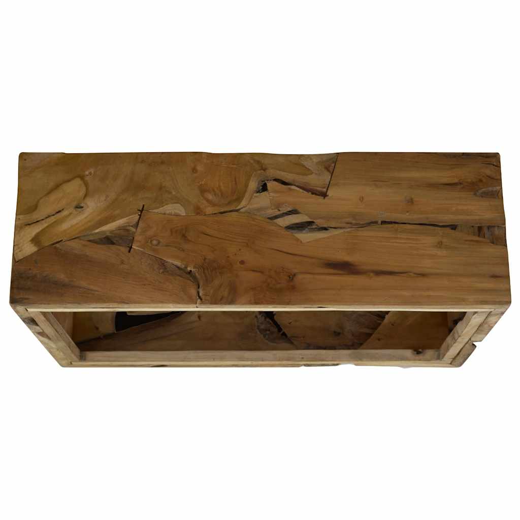 vidaXL Stolik kawowy z drewna tekowego, 90 x 50 x 30 cm, brązowy