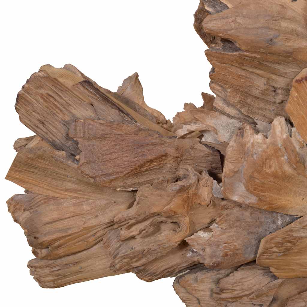 vidaXL Rzeźba Ryba Teak 40x12x57 cm
