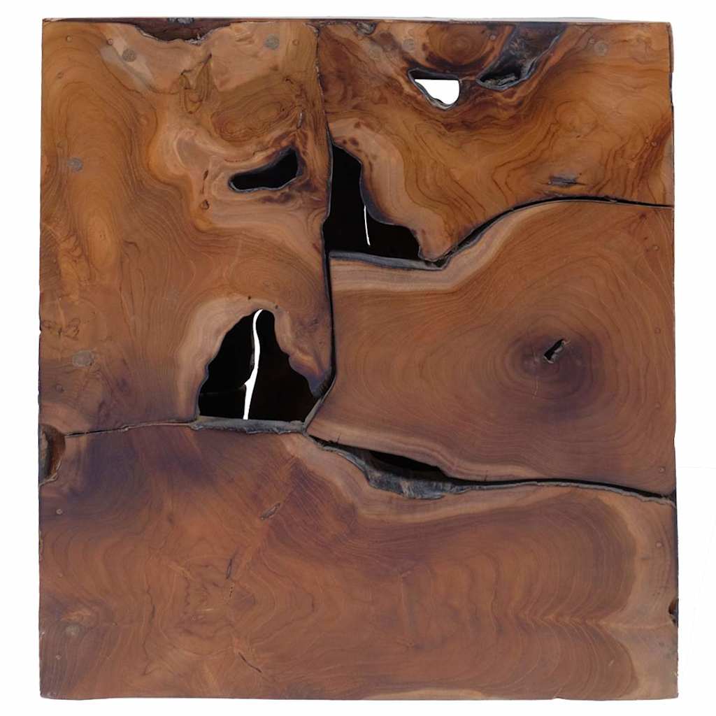 vidaXL Stołki 2 szt. brązowe 40x40x45 cm z litego drewna tekowego