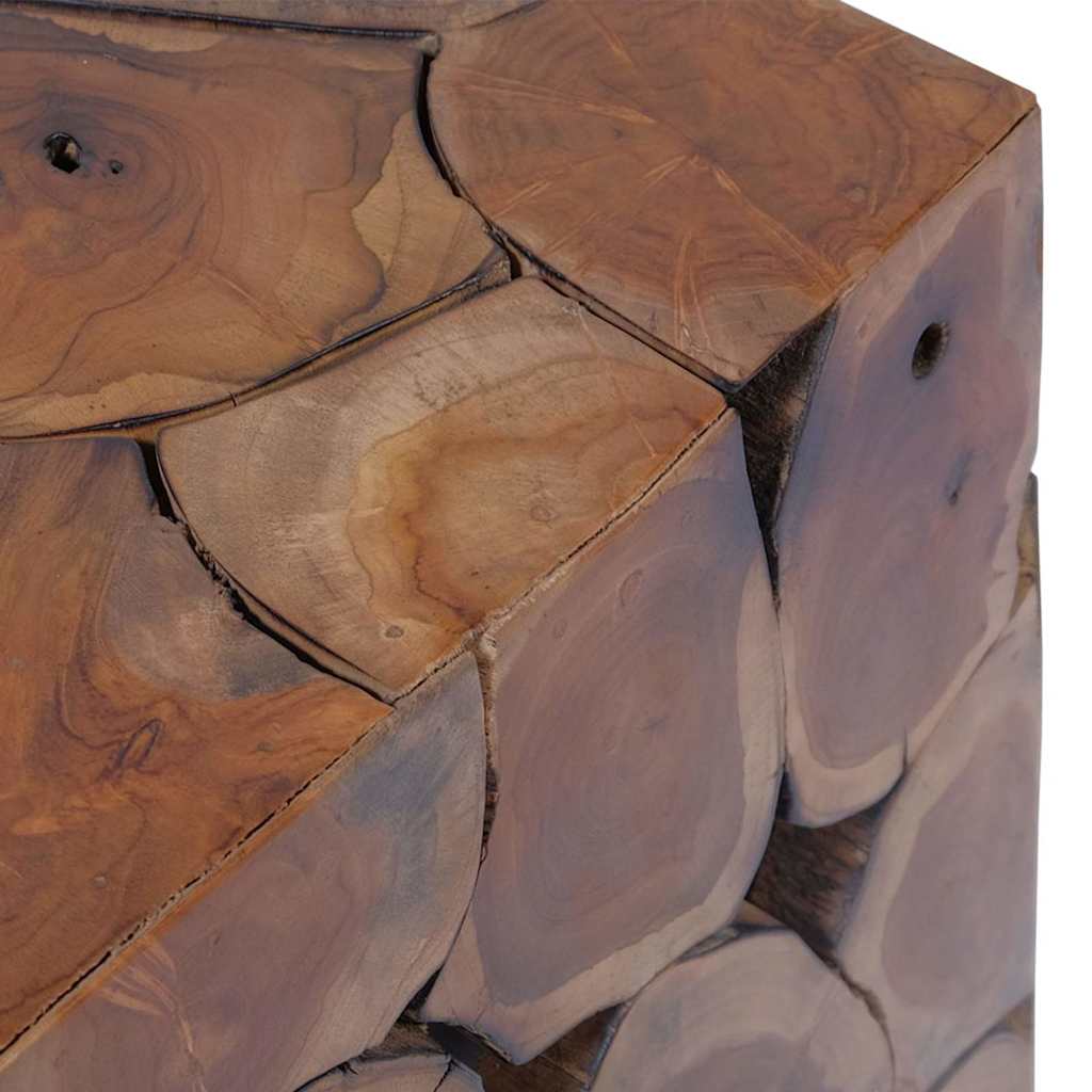 vidaXL Stołki 4 szt. brązowe 40x40x45 cm z litego drewna tekowego