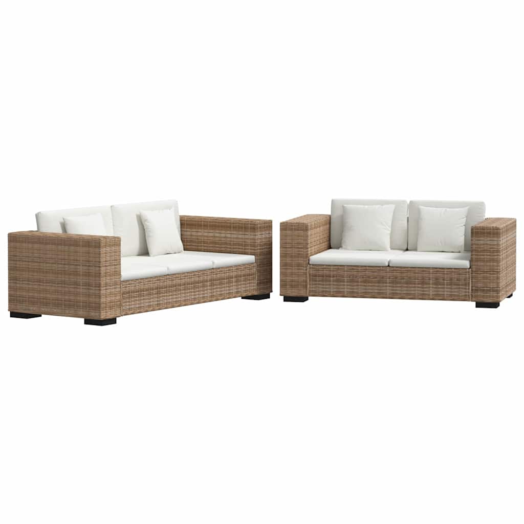 vidaXL Zestaw kanap ogrodowych 2+3, rattan