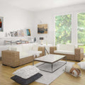vidaXL Zestaw kanap ogrodowych 2+3, rattan