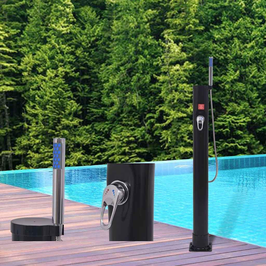 vidaXL Prysznic solarny, 8 L, PVC i stal