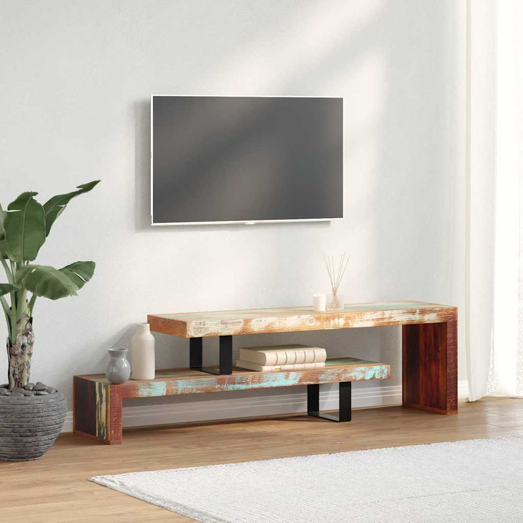 vidaXL Stolik pod telewizor z litego drewna z odzysku