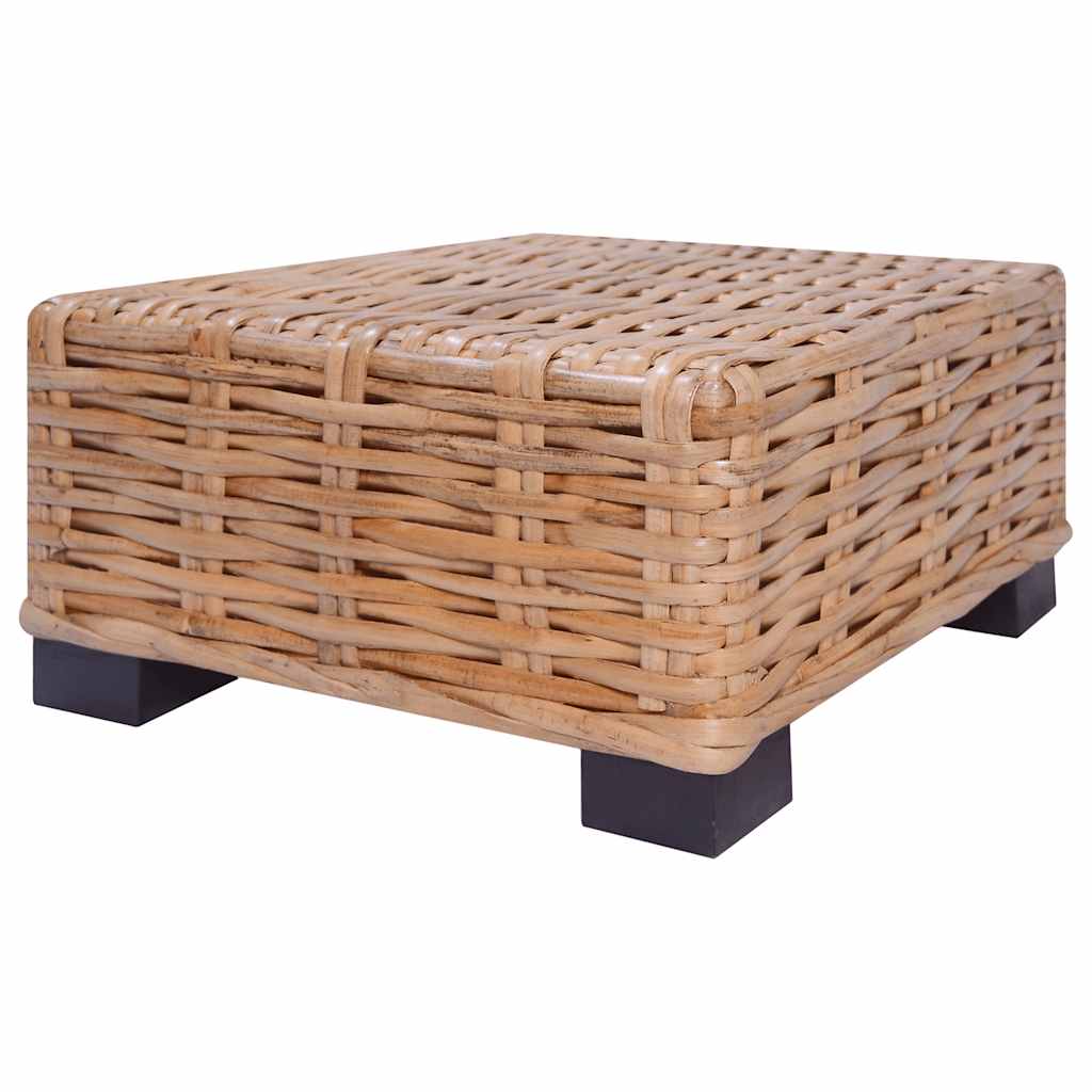 vidaXL Zestaw wypoczynkowy, 18 elementów, naturalny rattan