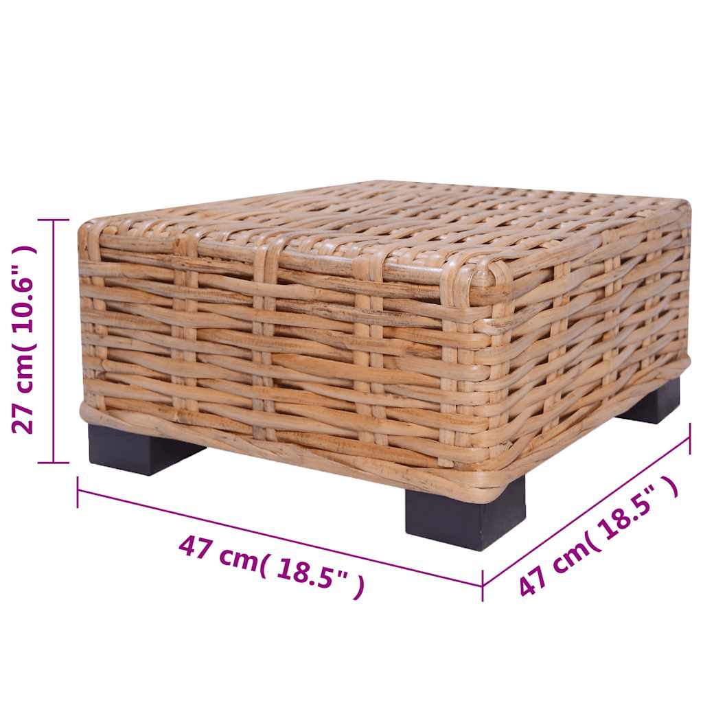 vidaXL Zestaw wypoczynkowy, 16 elementów, naturalny rattan