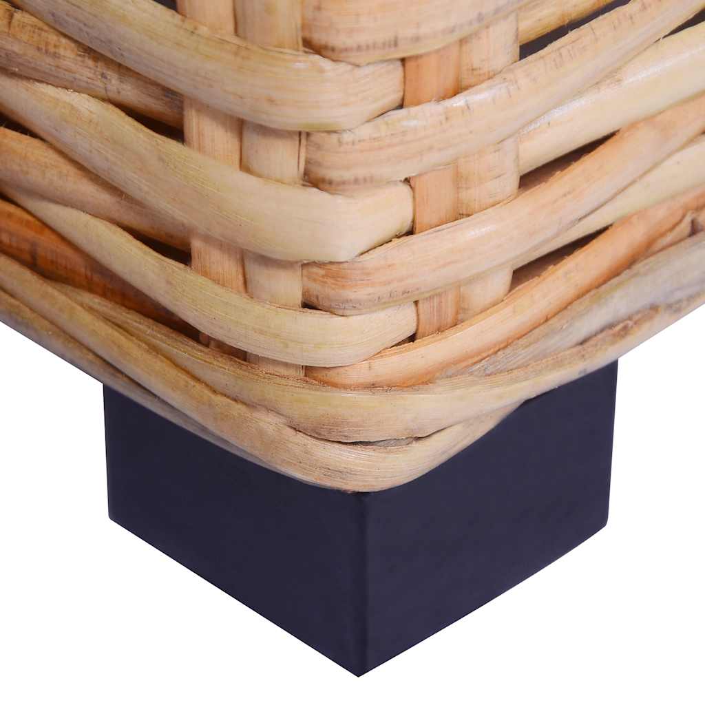 vidaXL Zestaw wypoczynkowy, 14 elementów, naturalny rattan