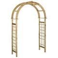vidaXL Pergola ogrodowa zwieńczona łukiem, impregnowane drewno sosnowe