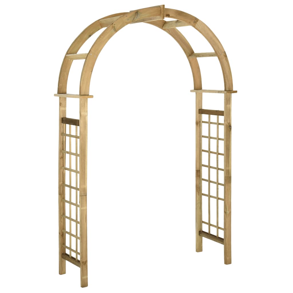 vidaXL Pergola ogrodowa zwieńczona łukiem, impregnowane drewno sosnowe