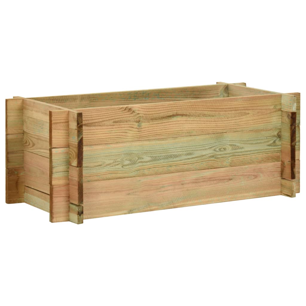vidaXL Skrzynia ogrodowa, impregnowane drewno sosnowe, 80 cm