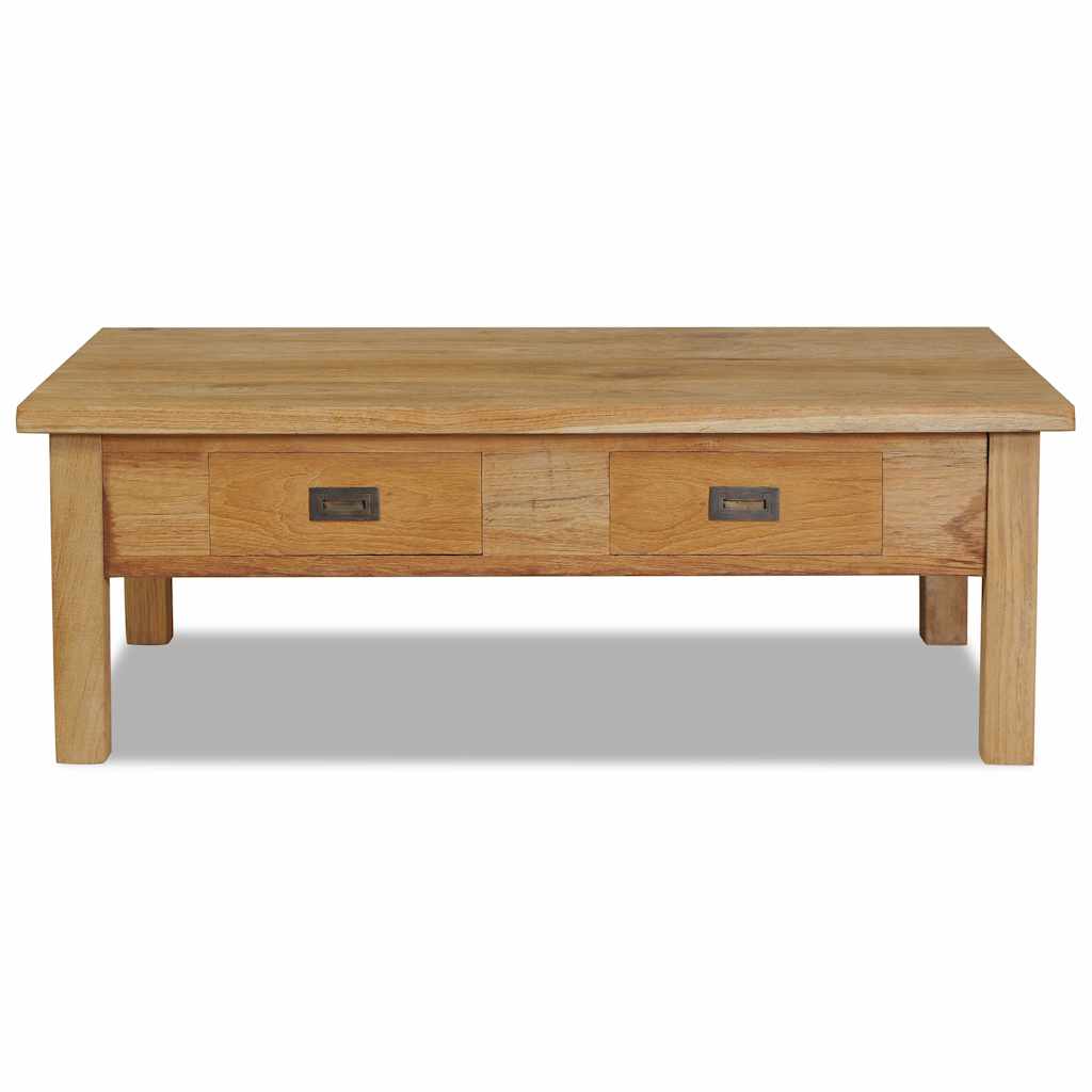vidaXL Stolik kawowy, lite drewno tekowe, 100 x 60 x 35 cm