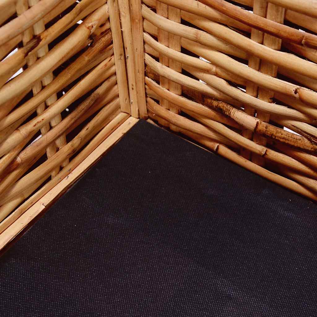 vidaXL Sofa 3-osobowa z naturalnego rattanu