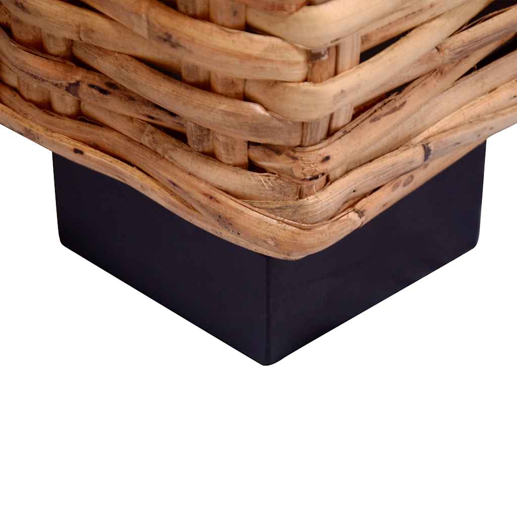 vidaXL Sofa 3-osobowa z naturalnego rattanu