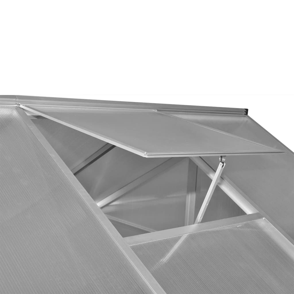 vidaXL Szklarnia, wzmocnione aluminium, 3,46 m²