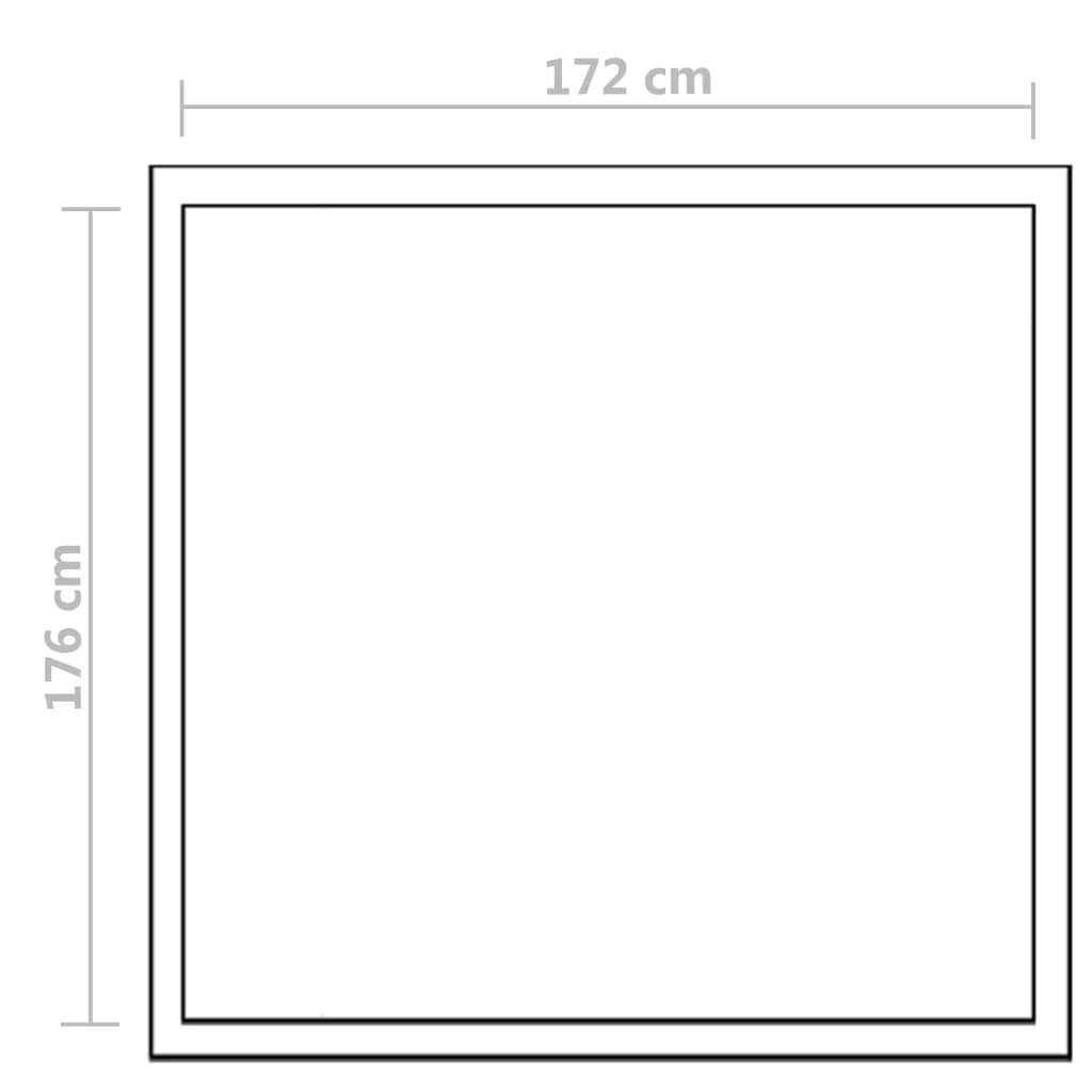 vidaXL Szklarnia, wzmocnione aluminium, 3,46 m²