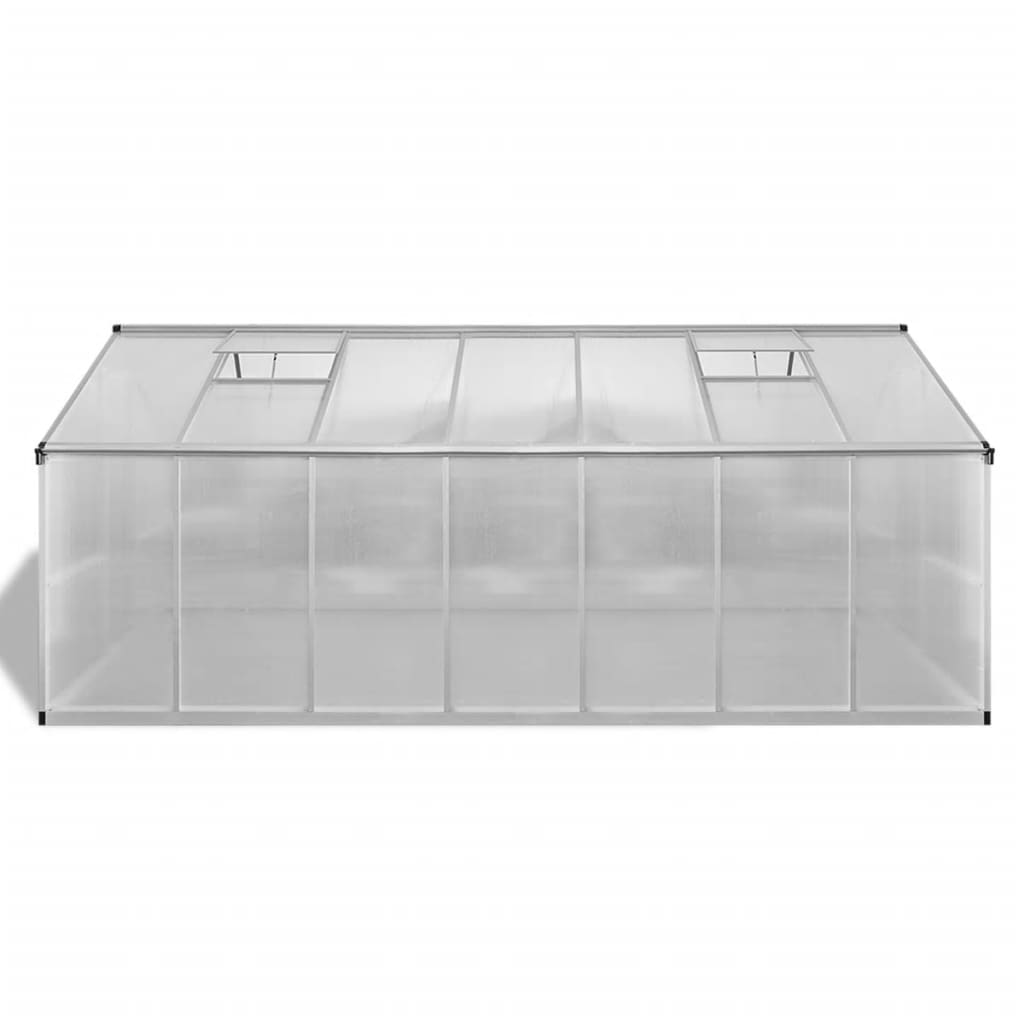 vidaXL Szklarnia, wzmocnione aluminium, 10,53 m²