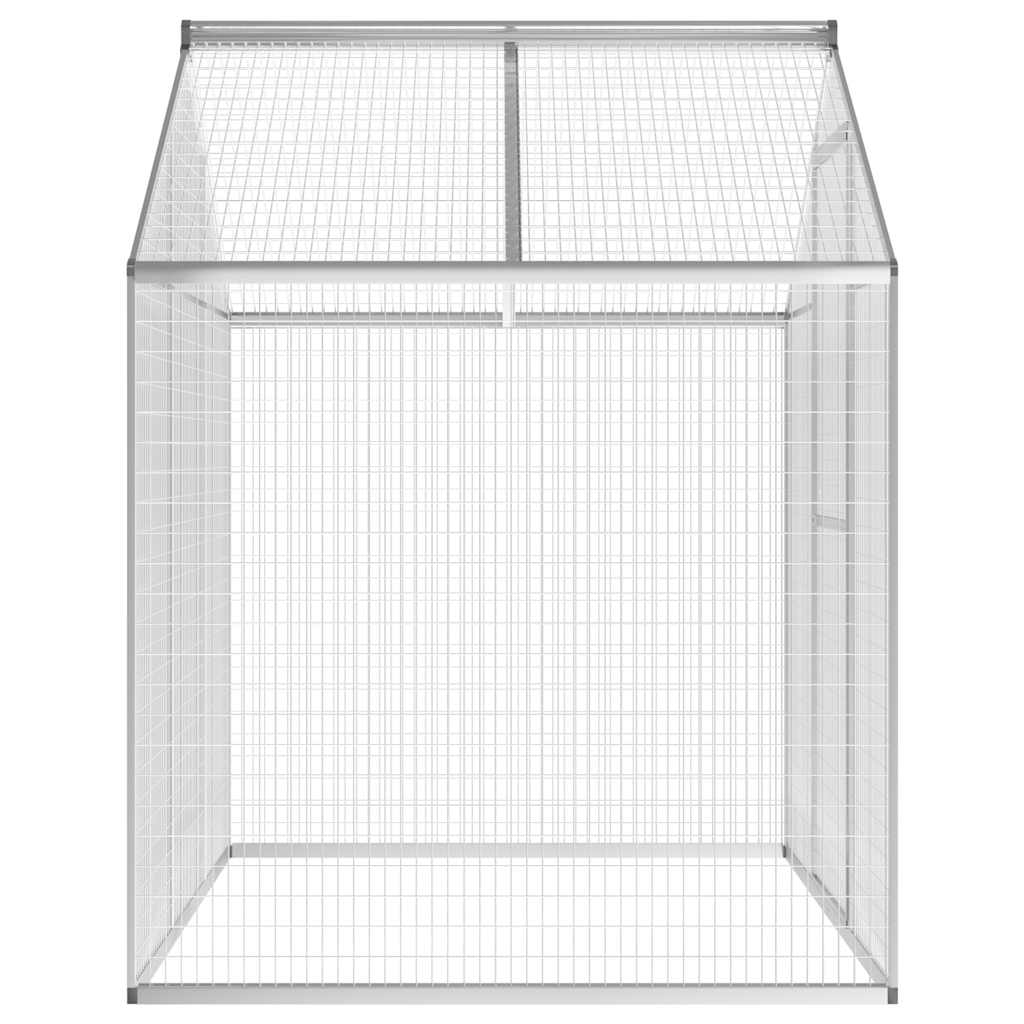 vidaXL Woliera do ogrodu, aluminium, 178 x 122 x 194 cm