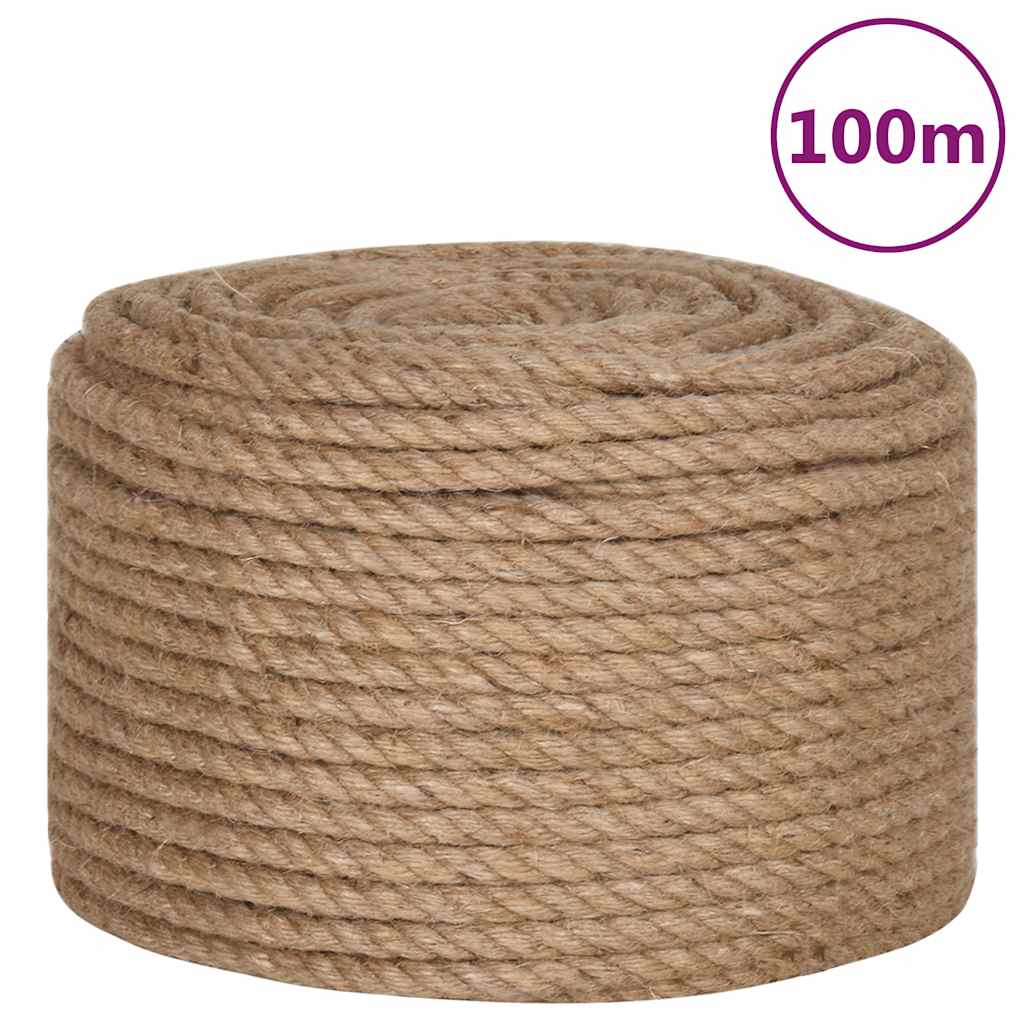 vidaXL Lina, 100% juty, 10 mm, 100 m