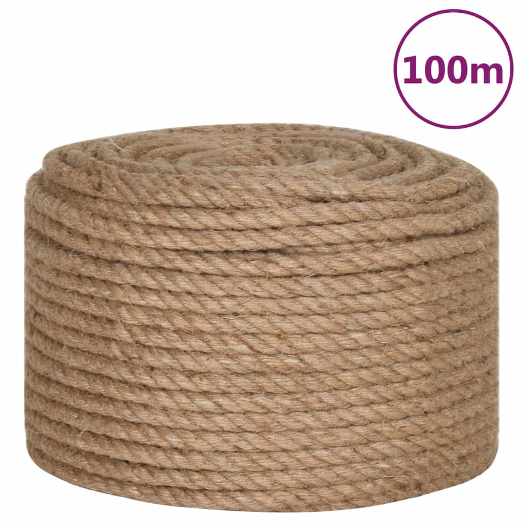 vidaXL Lina, 100% juty, 14 mm, 100 m