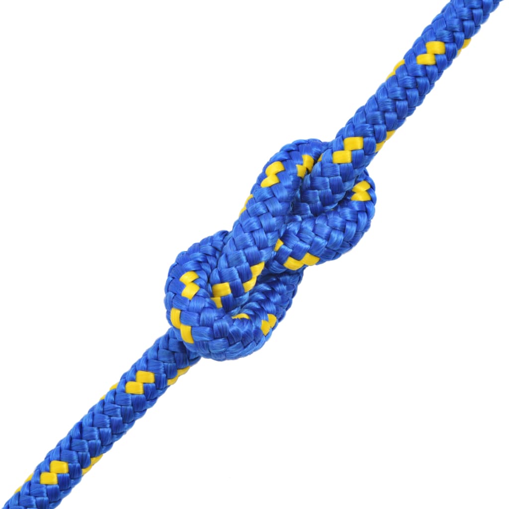 vidaXL Linka żeglarska z polipropylenu, 6 mm, 100 m, niebieska