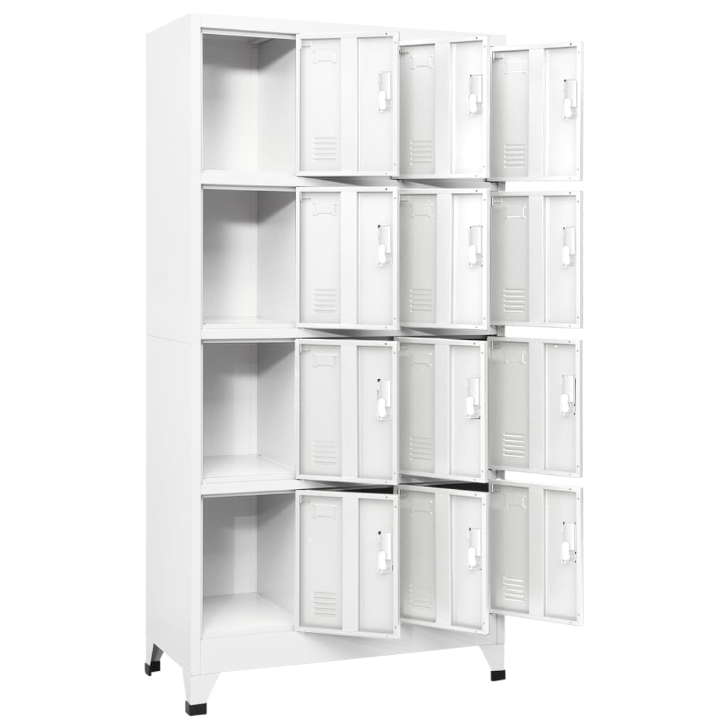 vidaXL Szafka o 12 zamykanych przegrodach, 90 x 45 x 180 cm