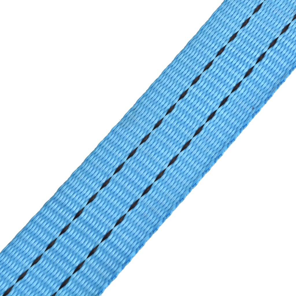 vidaXL Taśmy mocujące z napinaczami, 10 szt, 2 T, 6mx38mm, niebieskie