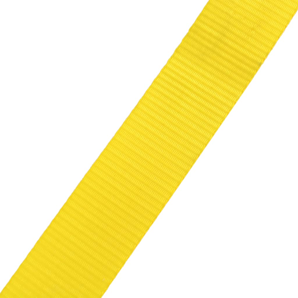 vidaXL Taśma do slackliningu, 15 m x 50 mm, 150 kg, żółta