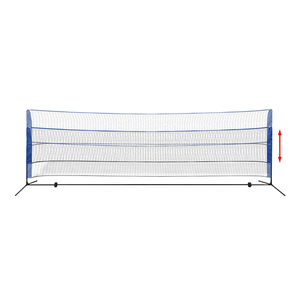 vidaXL Siatka do badmintona, lotki, 500x155 cm