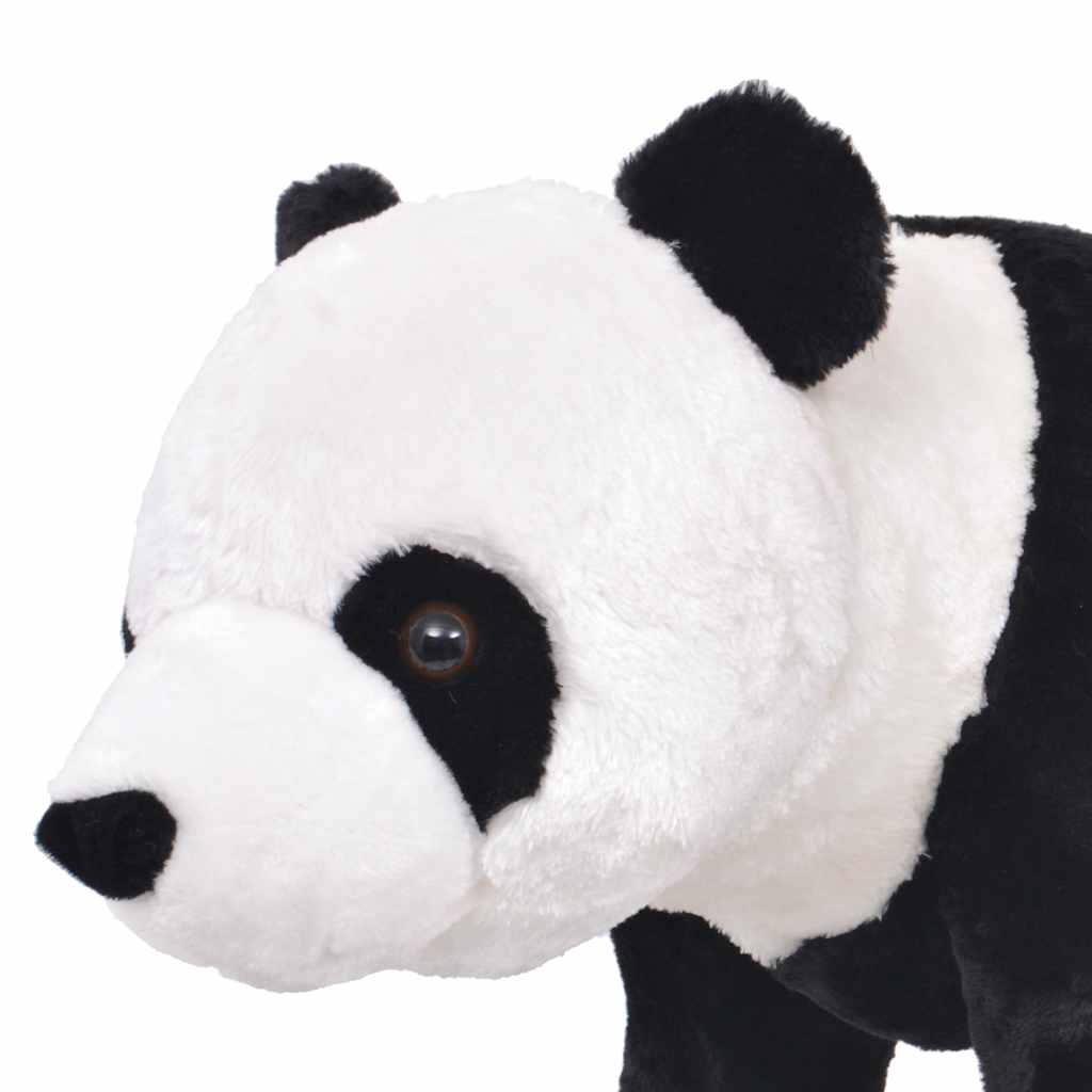 vidaXL Pluszowa panda, stojąca, czarno-biała, XXL