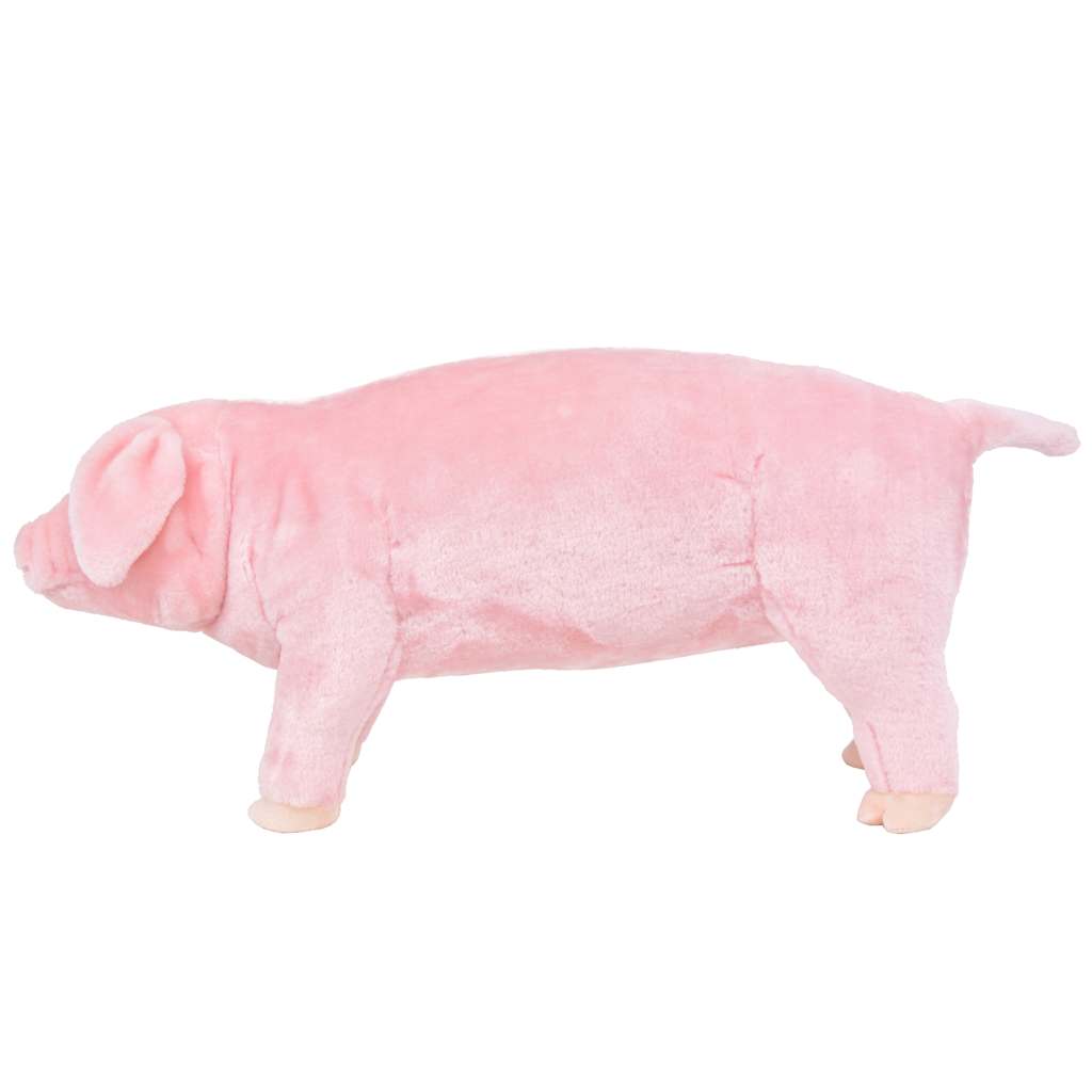 vidaXL Pluszowa świnka, stojąca, różowa, XXL