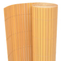 vidaXL Dwustronne ogrodzenie ogrodowe, PVC, 90x500 cm, żółte
