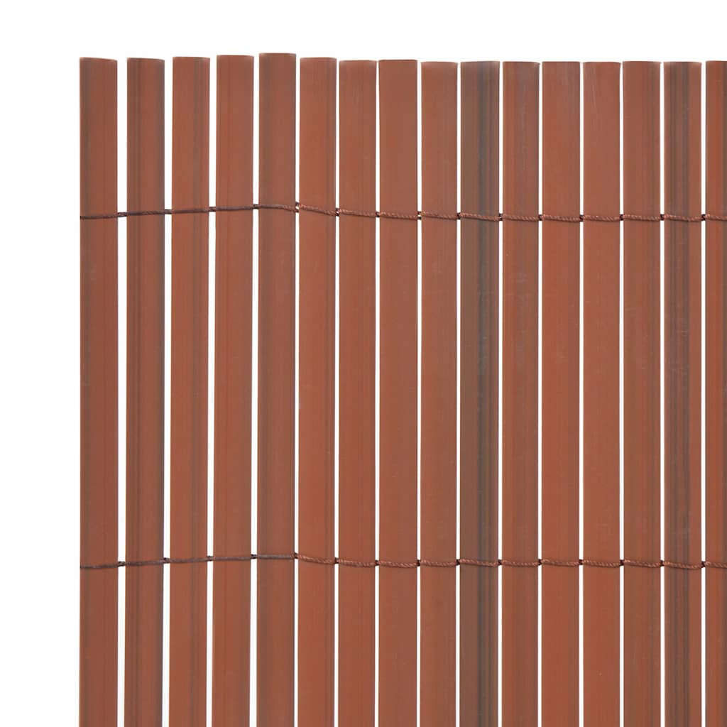 vidaXL Ogrodzenie Ogrodowe Brązowy 150 x 500 cm PVC