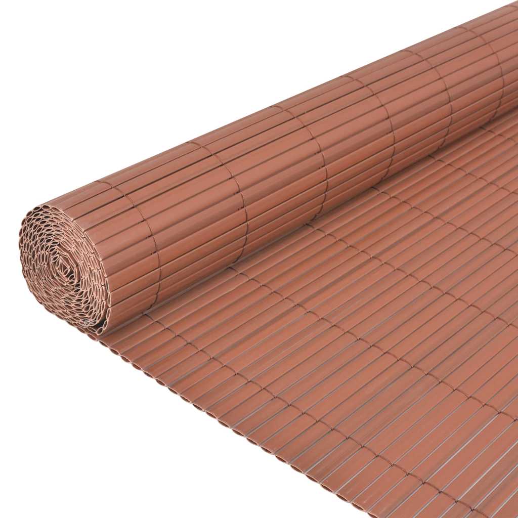 vidaXL Ogrodzenie Ogrodowe Brązowy 150 x 500 cm PVC