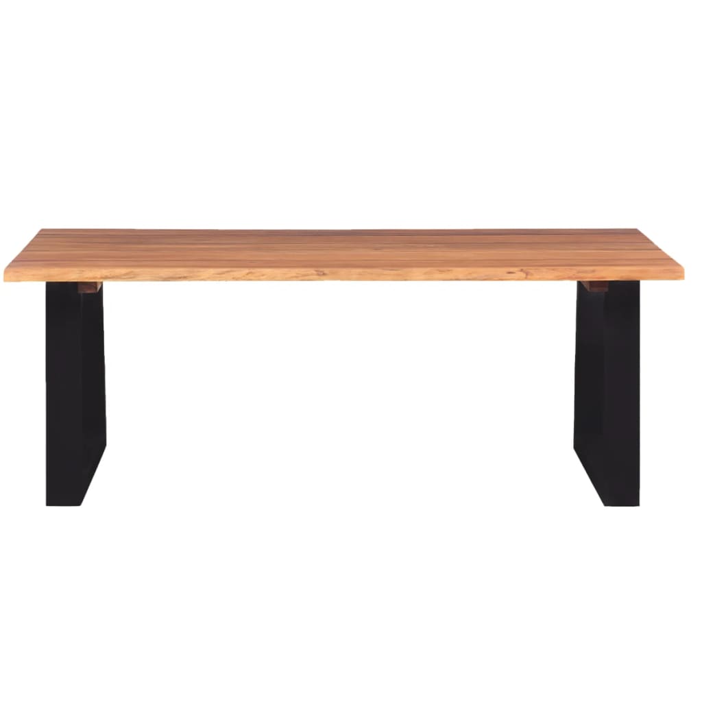 vidaXL Stolik kawowy, lite drewno akacjowe, 110x60x40 cm