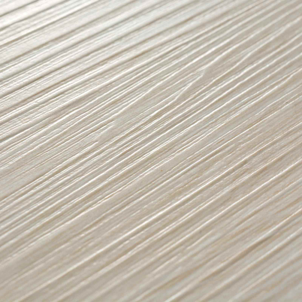 vidaXL Deski podłogowe 18 pcs Biały 5,26 m² PVC