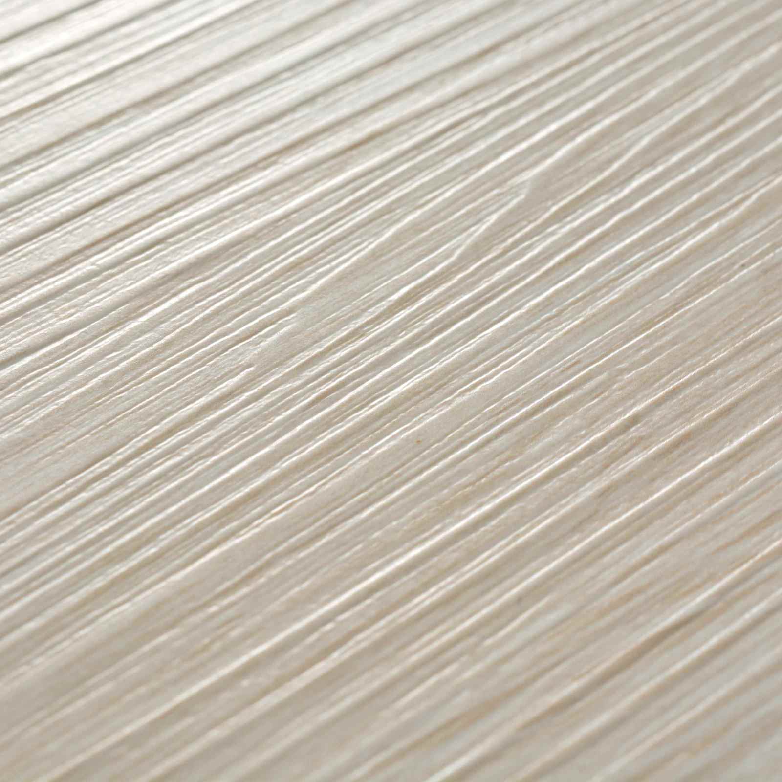 vidaXL Deski podłogowe 18 pcs Biały 5,26 m² PVC