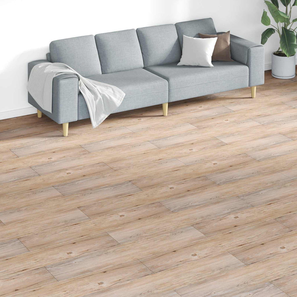 vidaXL Deski podłogowe 18 pcs Brązowy 5,26 m² PVC