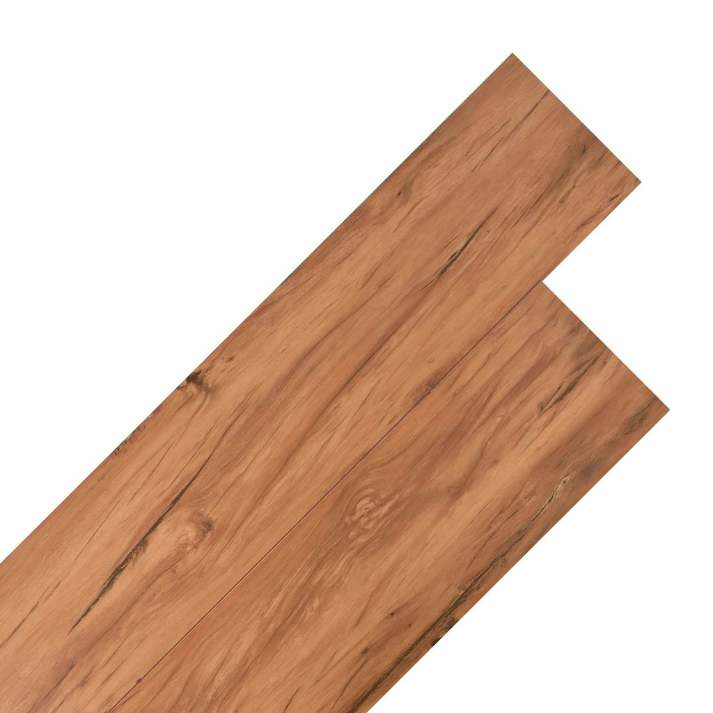 vidaXL Deski podłogowe 18 pcs Brązowy 5,26 m² PVC