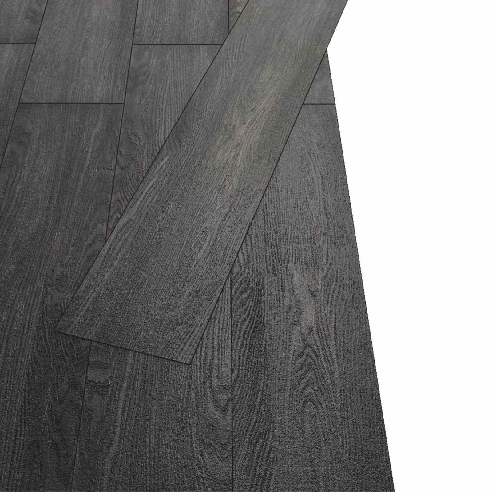 vidaXL Deski podłogowe 18 pcs Czarny i Biały 5,26 m² PVC