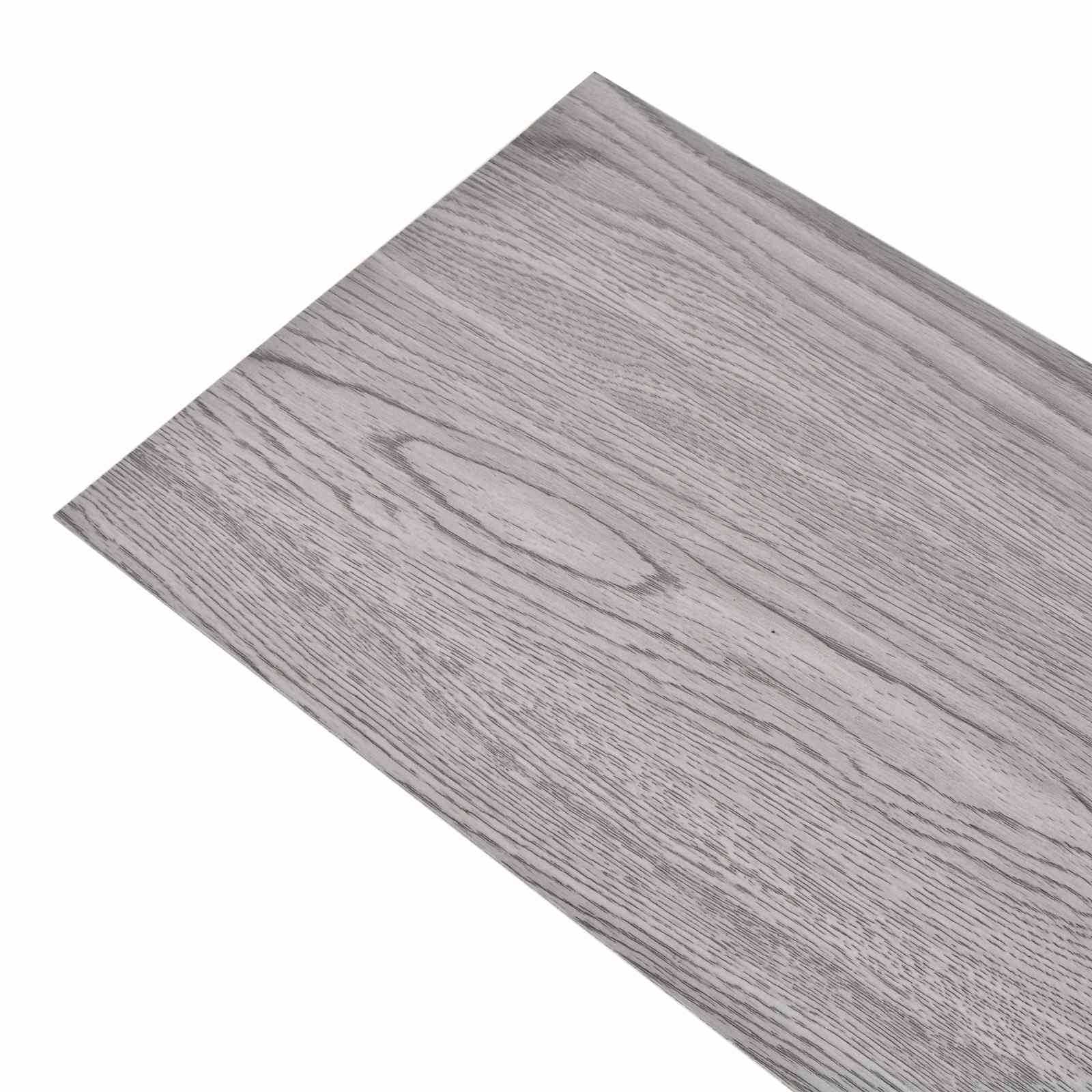 vidaXL Deski podłogowe 18 pcs Ciemnoszary 5,26 m² PVC