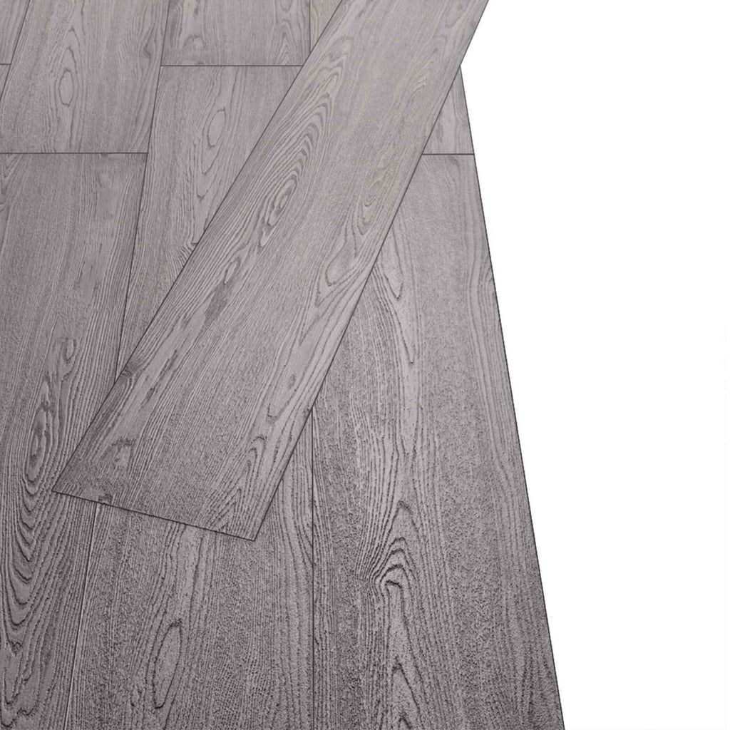 vidaXL Deski podłogowe 18 pcs Ciemnoszary 5,26 m² PVC