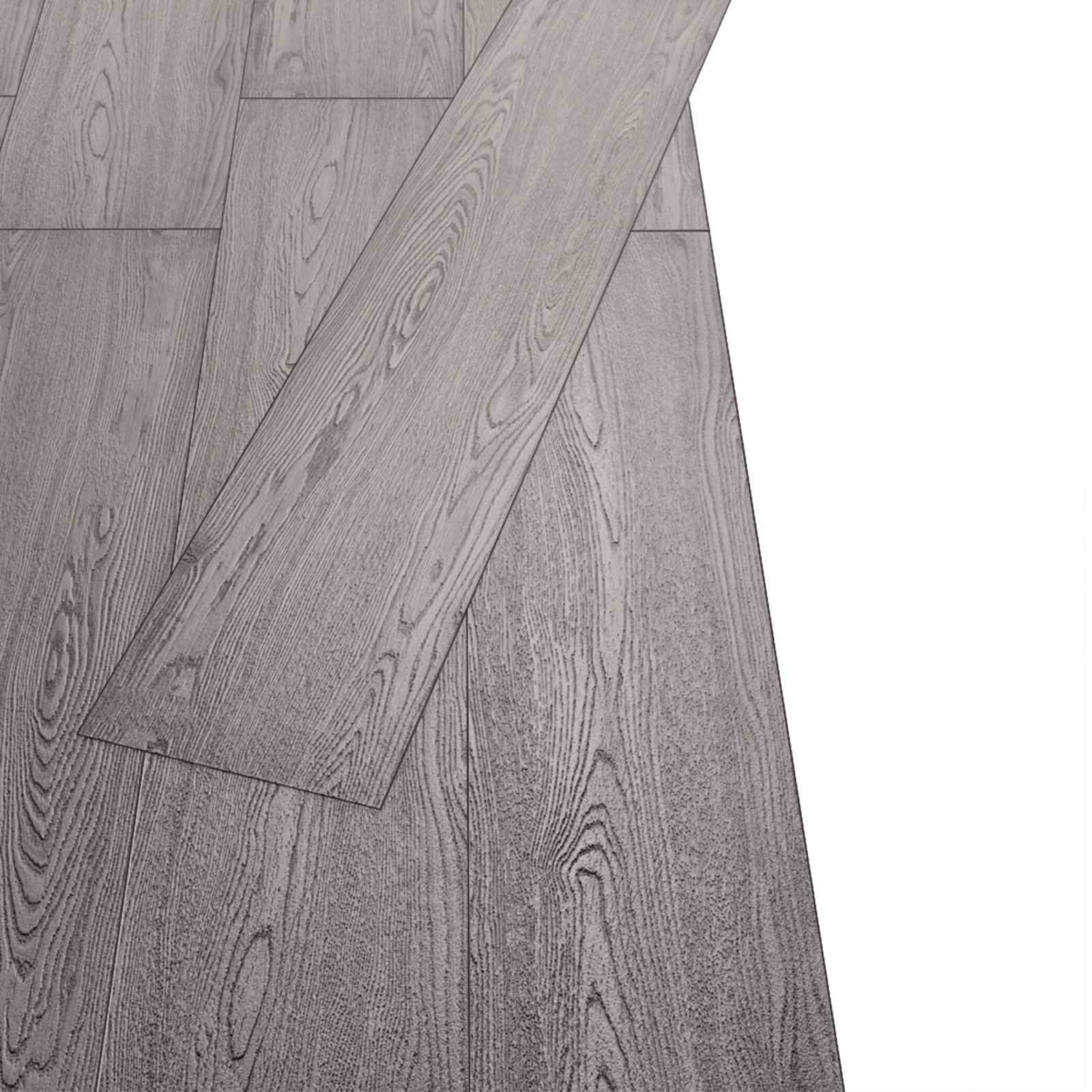 vidaXL Deski podłogowe 18 pcs Ciemnoszary 5,26 m² PVC