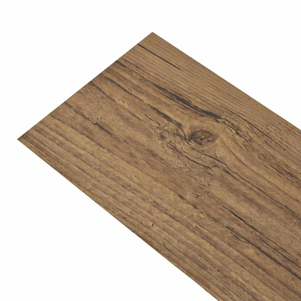 vidaXL Deski podłogowe 36 pcs Orzechowy brąz 5,02 m² PVC